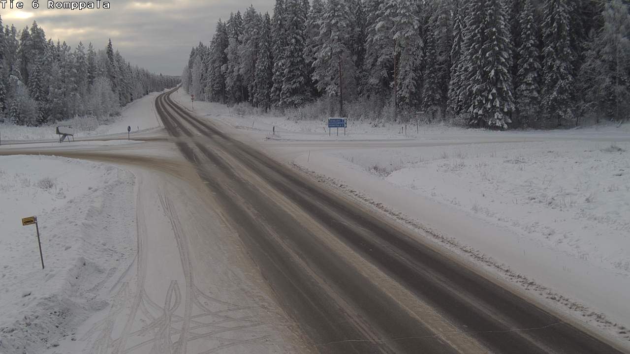 Weather Camera Image Road 6 Kontiolahti, Romppala, Kontiolahti, Pohjois-Karjala
