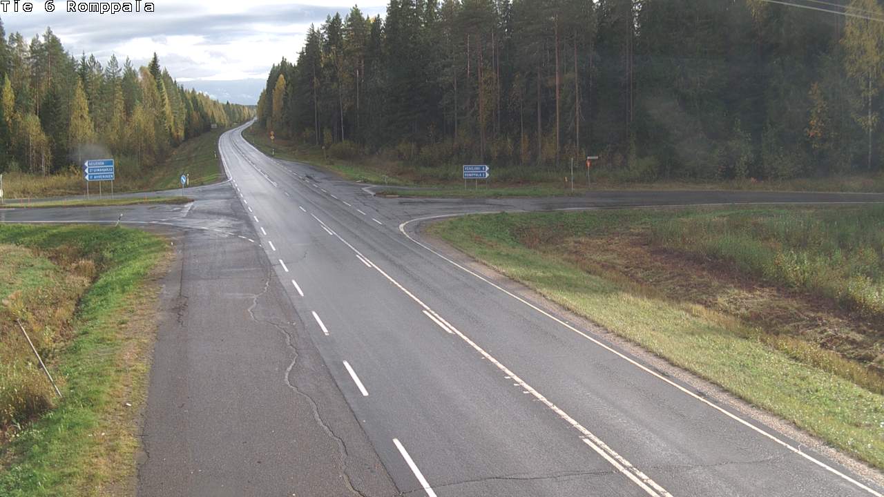 Weather Camera Image Road 6 Kontiolahti, Romppala, Kontiolahti, Pohjois-Karjala