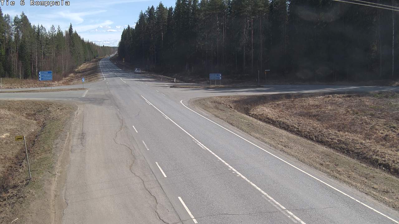 Weather Camera Image Road 6 Kontiolahti, Romppala, Kontiolahti, Pohjois-Karjala