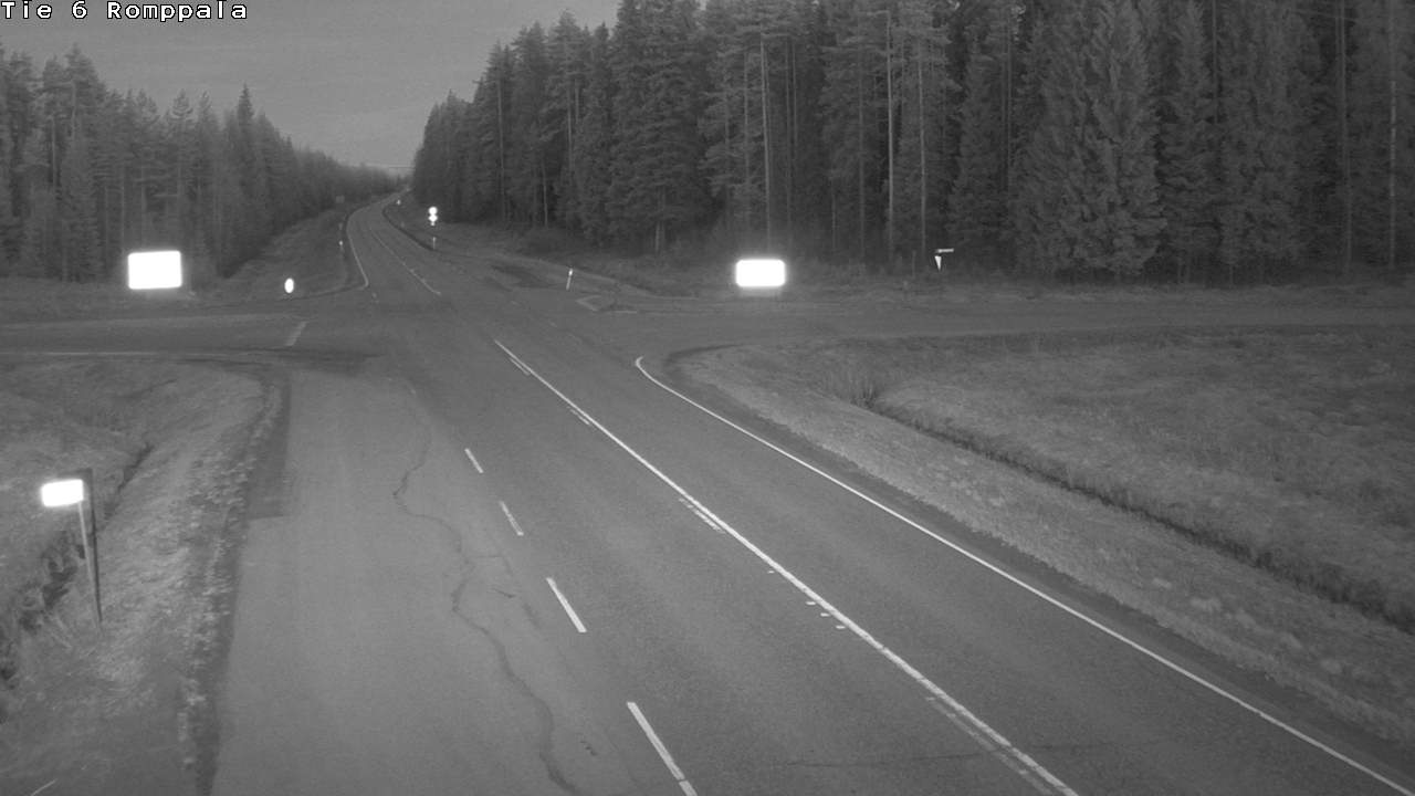 Weather Camera Image Road 6 Kontiolahti, Romppala, Kontiolahti, Pohjois-Karjala