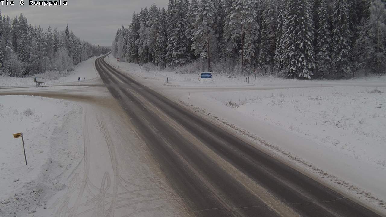 Weather Camera Image Road 6 Kontiolahti, Romppala, Kontiolahti, Pohjois-Karjala