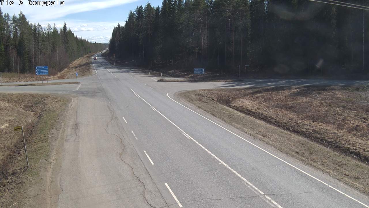 Weather Camera Image Road 6 Kontiolahti, Romppala, Kontiolahti, Pohjois-Karjala