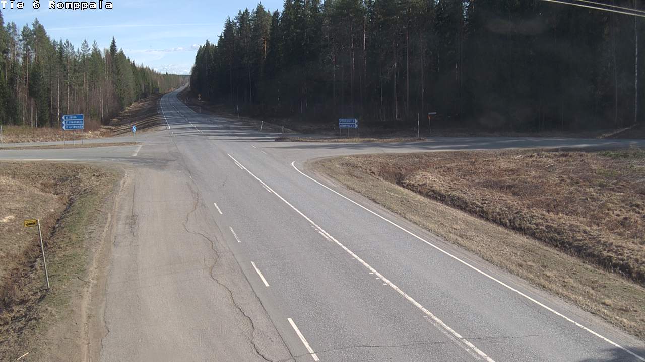 Weather Camera Image Road 6 Kontiolahti, Romppala, Kontiolahti, Pohjois-Karjala