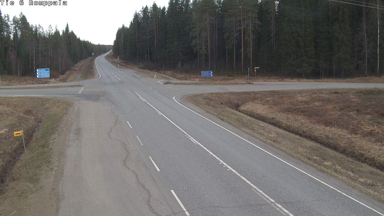 Weather Camera Image Road 6 Kontiolahti, Romppala, Kontiolahti, Pohjois-Karjala