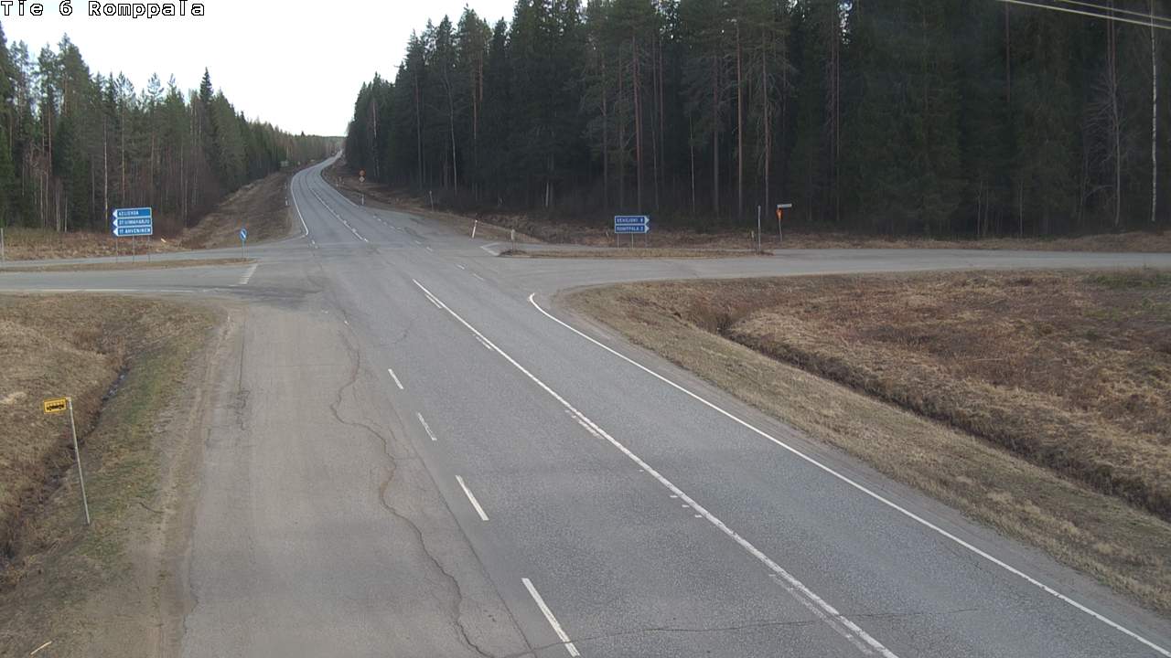 Weather Camera Image Road 6 Kontiolahti, Romppala, Kontiolahti, Pohjois-Karjala