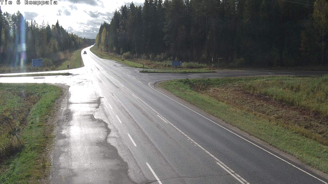 Weather Camera Image Road 6 Kontiolahti, Romppala, Kontiolahti, Pohjois-Karjala