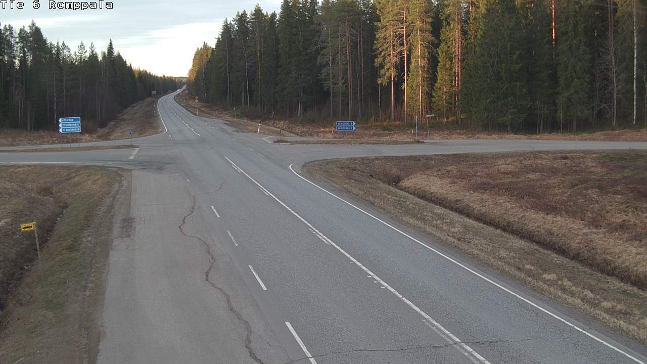 Weather Camera Image Road 6 Kontiolahti, Romppala, Kontiolahti, Pohjois-Karjala