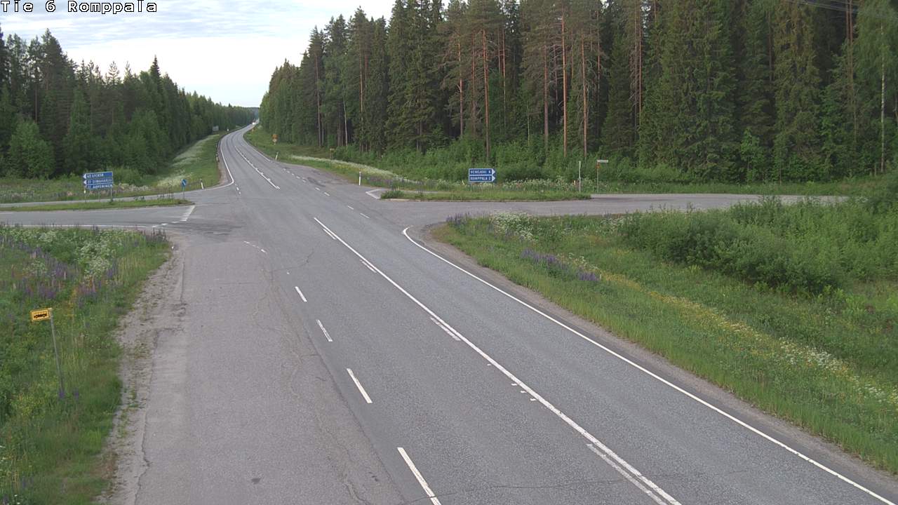 Weather Camera Image Road 6 Kontiolahti, Romppala, Kontiolahti, Pohjois-Karjala