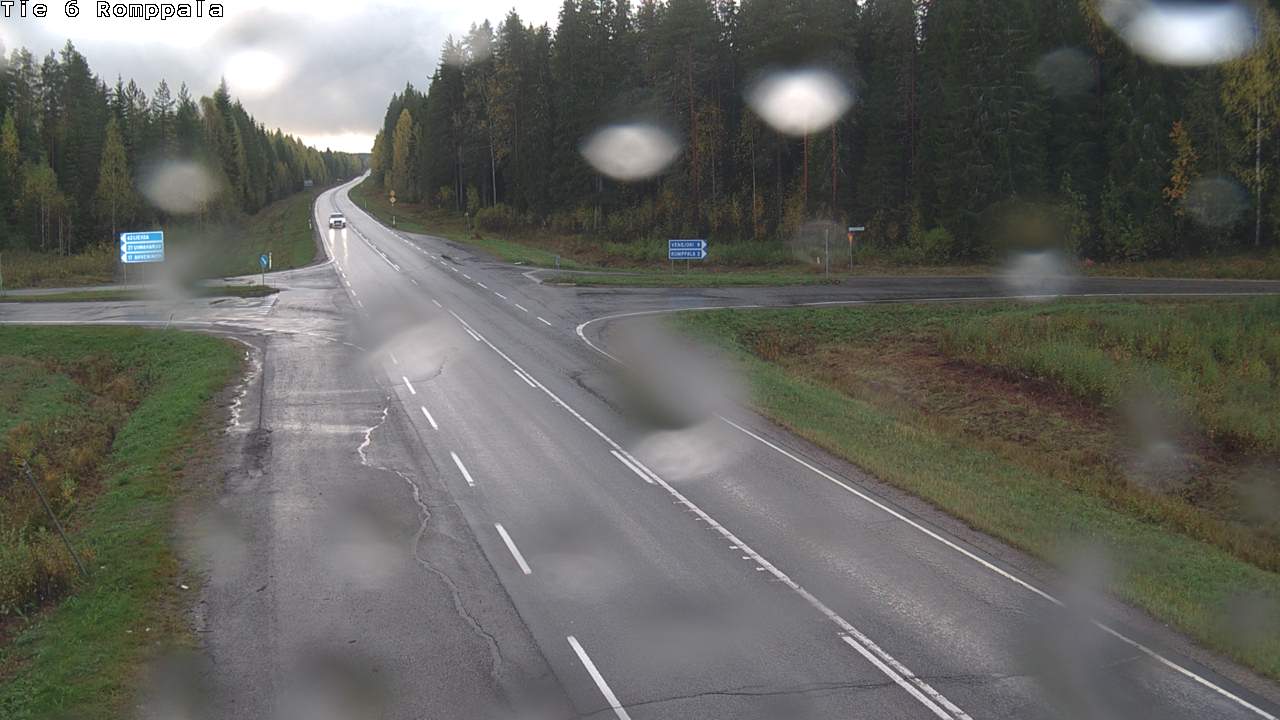 Weather Camera Image Road 6 Kontiolahti, Romppala, Kontiolahti, Pohjois-Karjala
