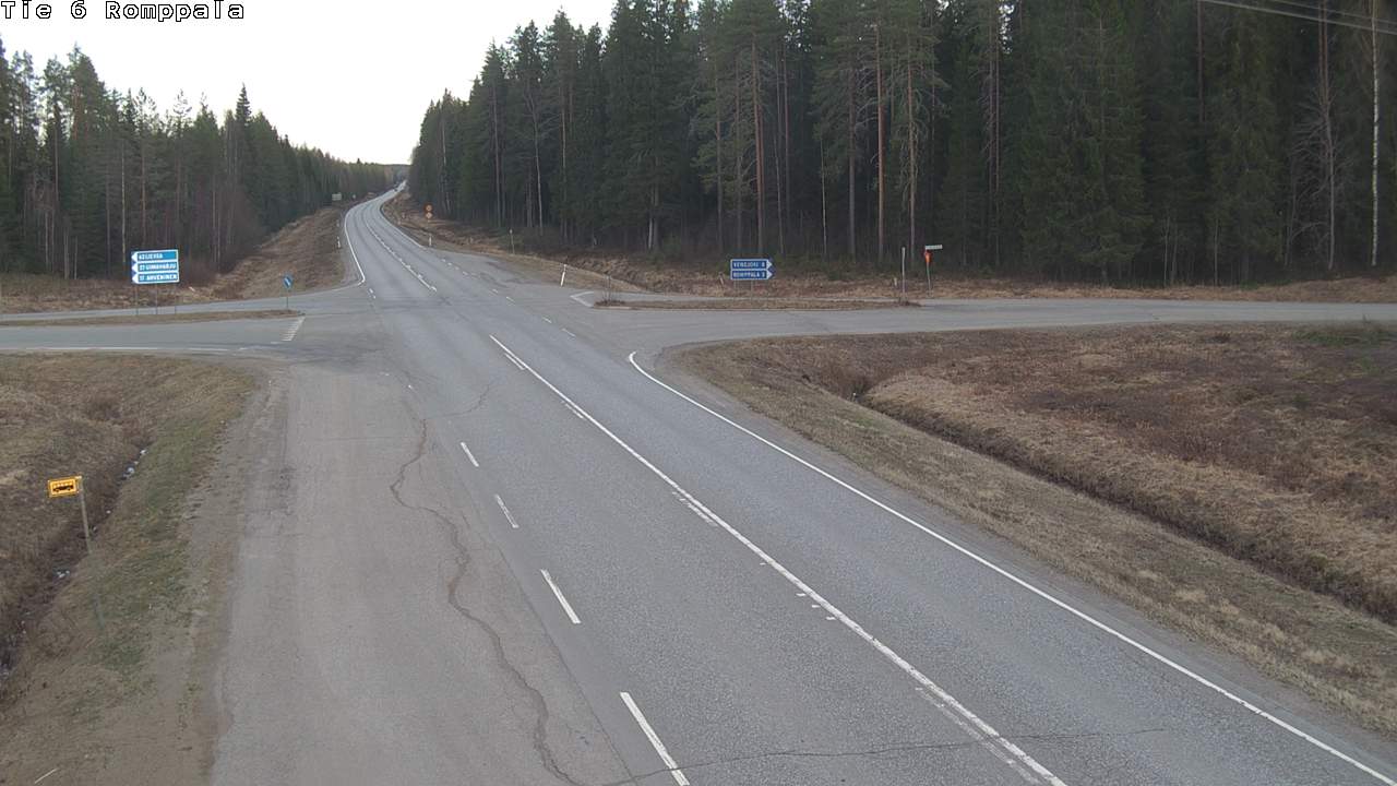 Weather Camera Image Road 6 Kontiolahti, Romppala, Kontiolahti, Pohjois-Karjala