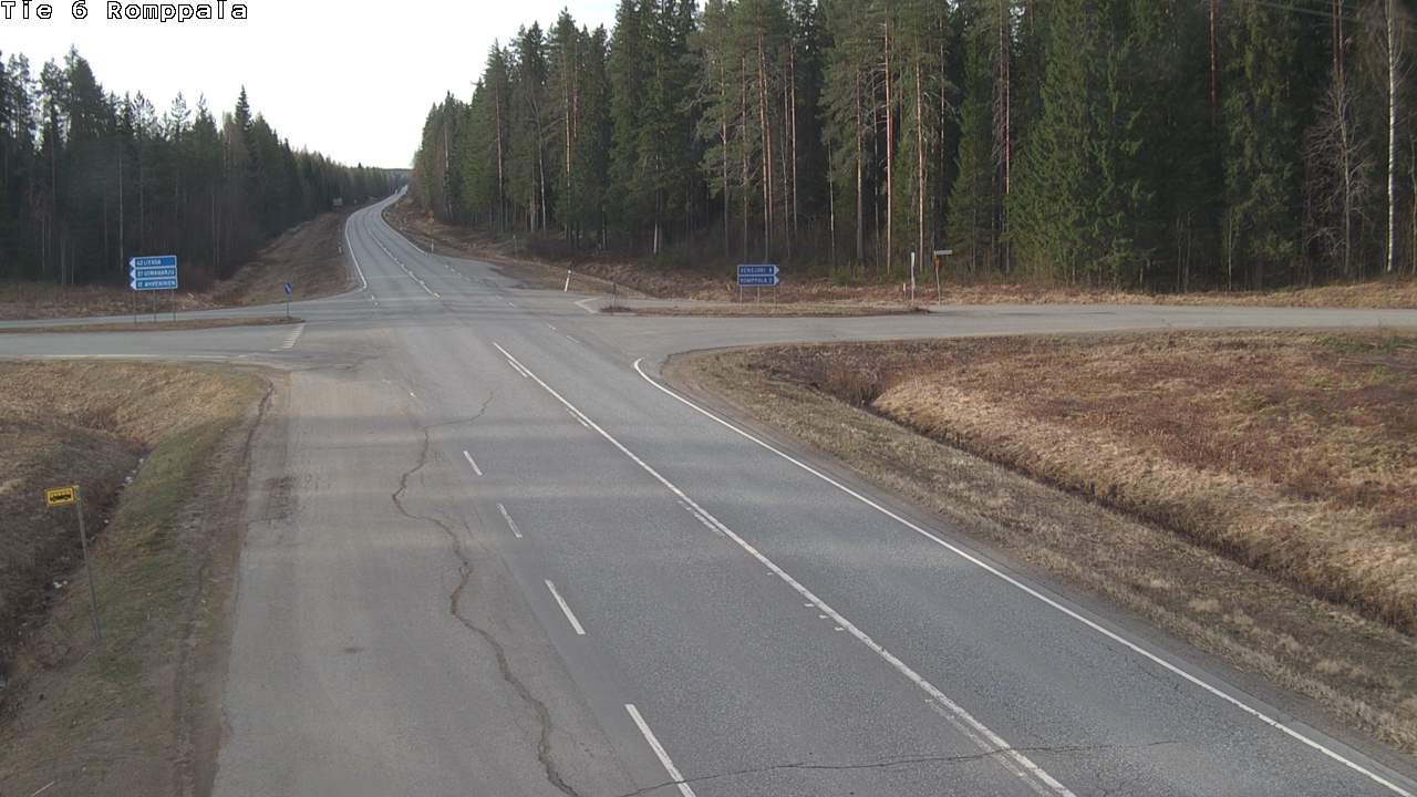 Weather Camera Image Road 6 Kontiolahti, Romppala, Kontiolahti, Pohjois-Karjala