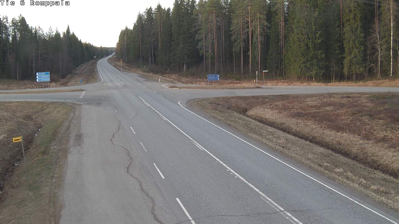 Weather Camera Image Road 6 Kontiolahti, Romppala, Kontiolahti, Pohjois-Karjala