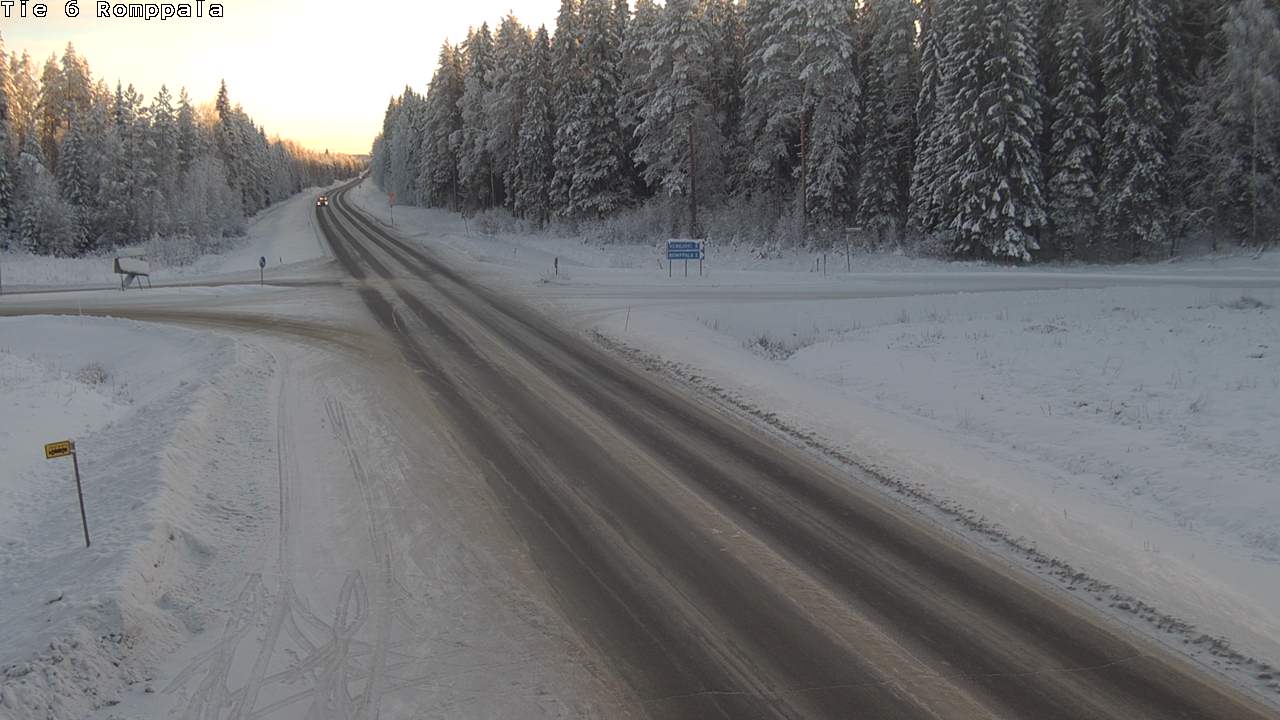 Weather Camera Image Väg 6 Kontiolax, Romppala, Kontiolahti, Pohjois-Karjala