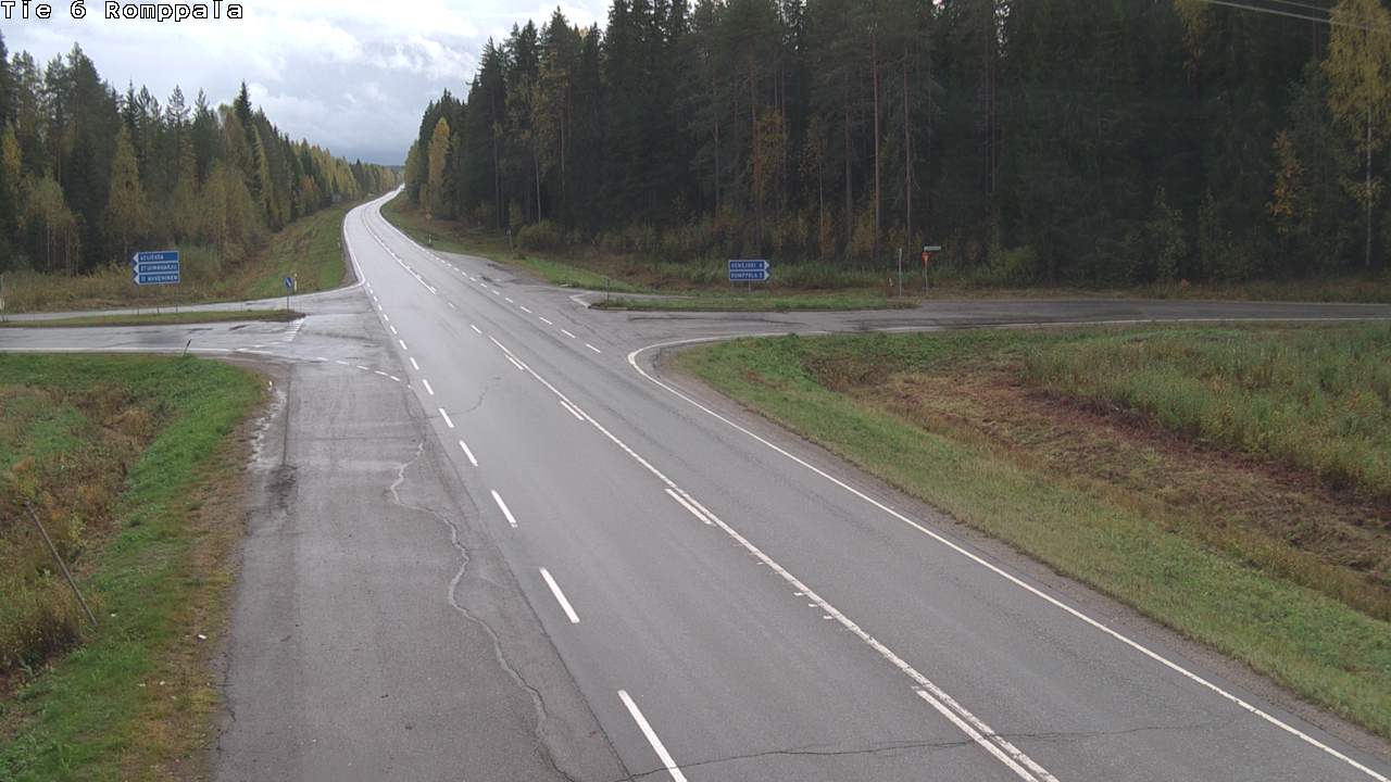 Weather Camera Image Road 6 Kontiolahti, Romppala, Kontiolahti, Pohjois-Karjala