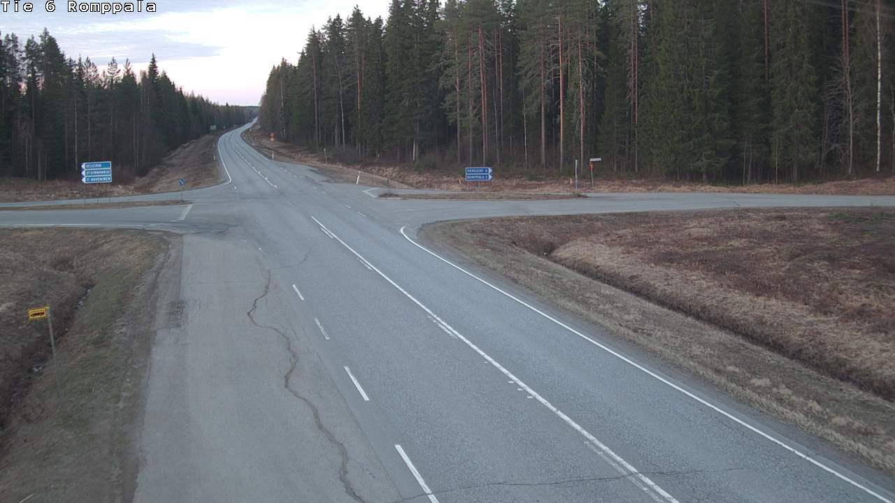 Weather Camera Image Road 6 Kontiolahti, Romppala, Kontiolahti, Pohjois-Karjala