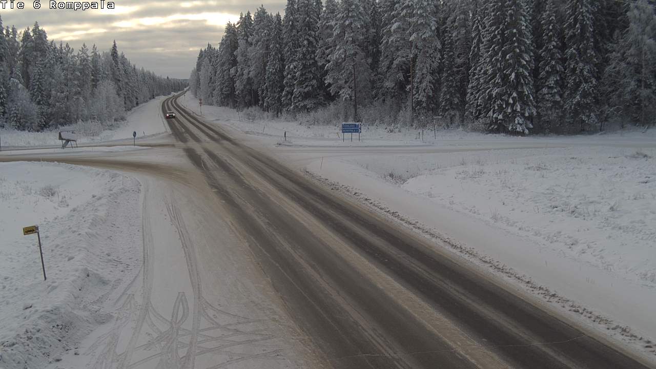 Weather Camera Image Road 6 Kontiolahti, Romppala, Kontiolahti, Pohjois-Karjala