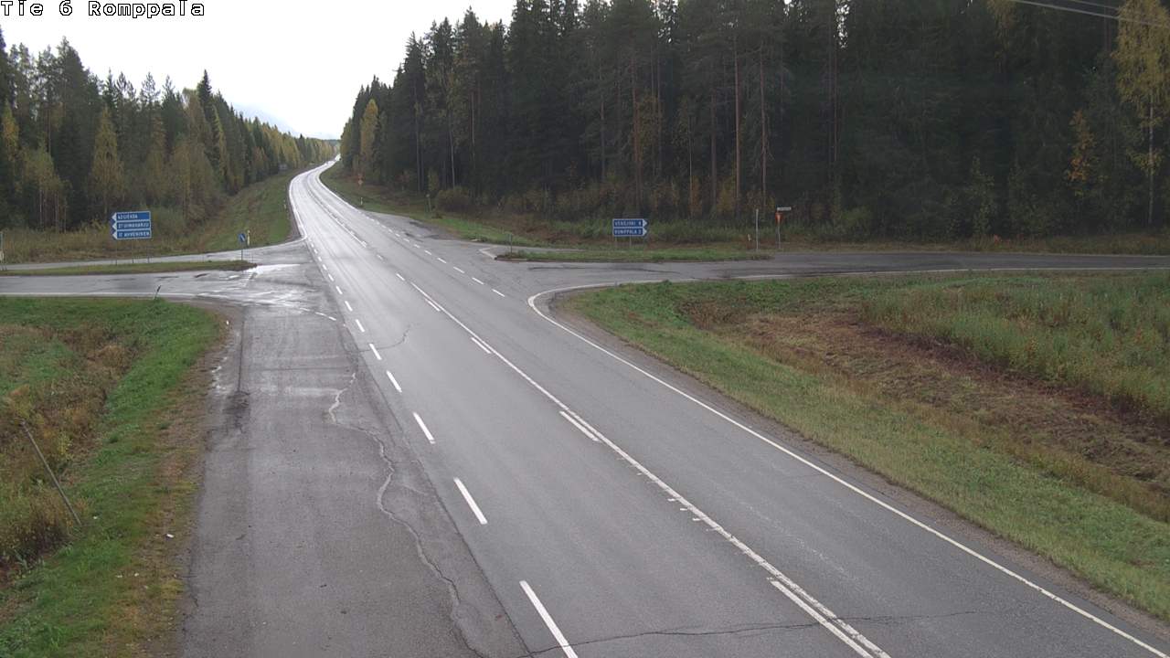 Weather Camera Image Road 6 Kontiolahti, Romppala, Kontiolahti, Pohjois-Karjala