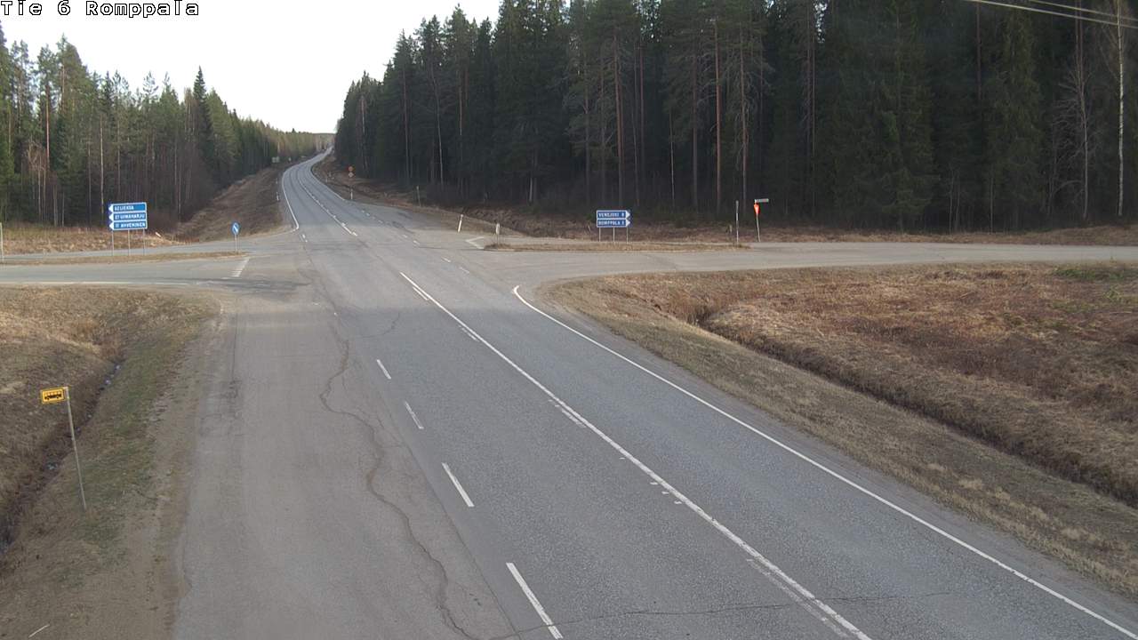 Weather Camera Image Road 6 Kontiolahti, Romppala, Kontiolahti, Pohjois-Karjala