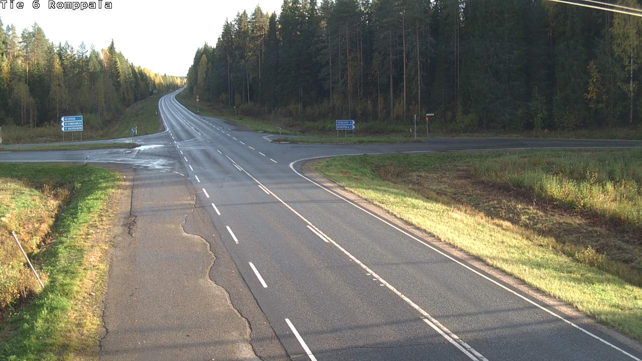 Weather Camera Image Road 6 Kontiolahti, Romppala, Kontiolahti, Pohjois-Karjala