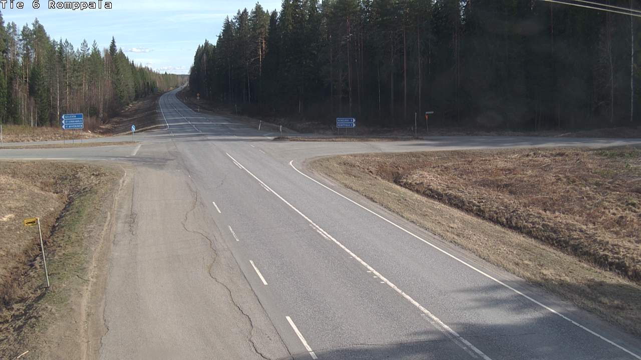 Weather Camera Image Road 6 Kontiolahti, Romppala, Kontiolahti, Pohjois-Karjala