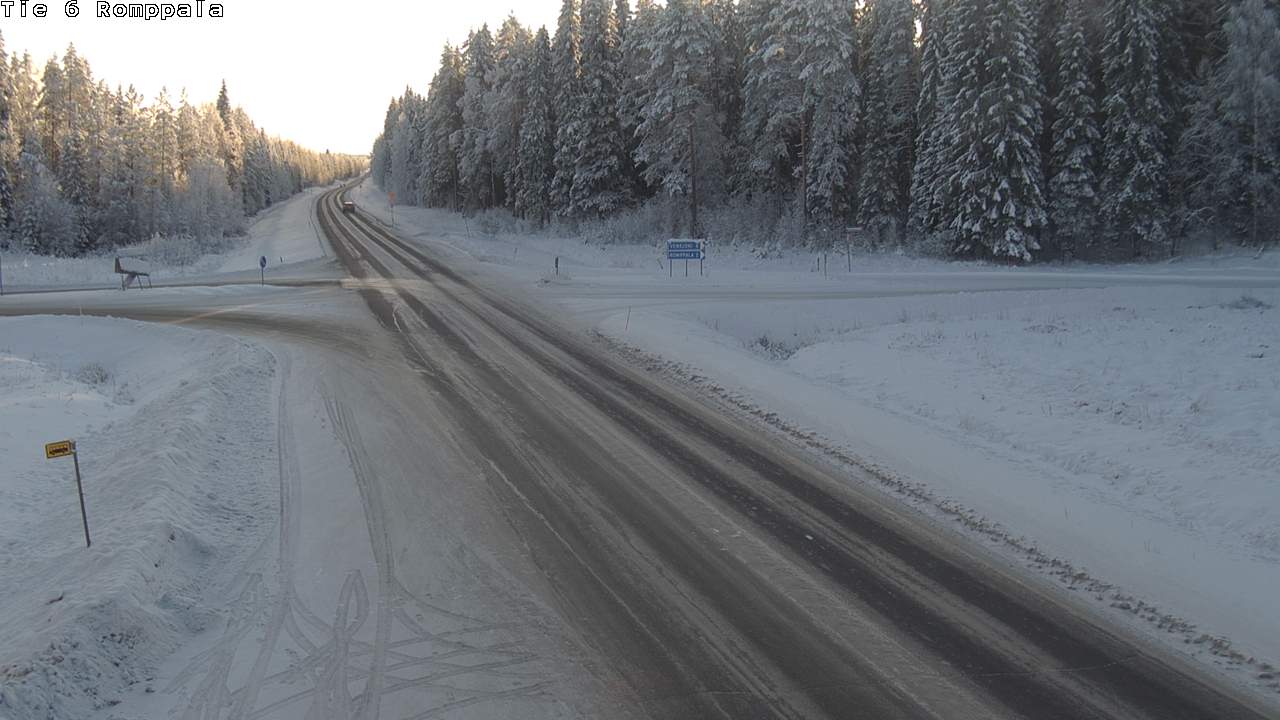 Weather Camera Image Väg 6 Kontiolax, Romppala, Kontiolahti, Pohjois-Karjala