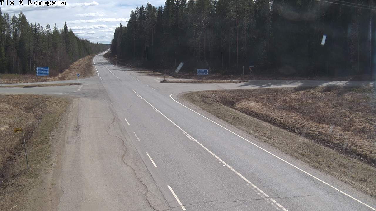 Weather Camera Image Road 6 Kontiolahti, Romppala, Kontiolahti, Pohjois-Karjala