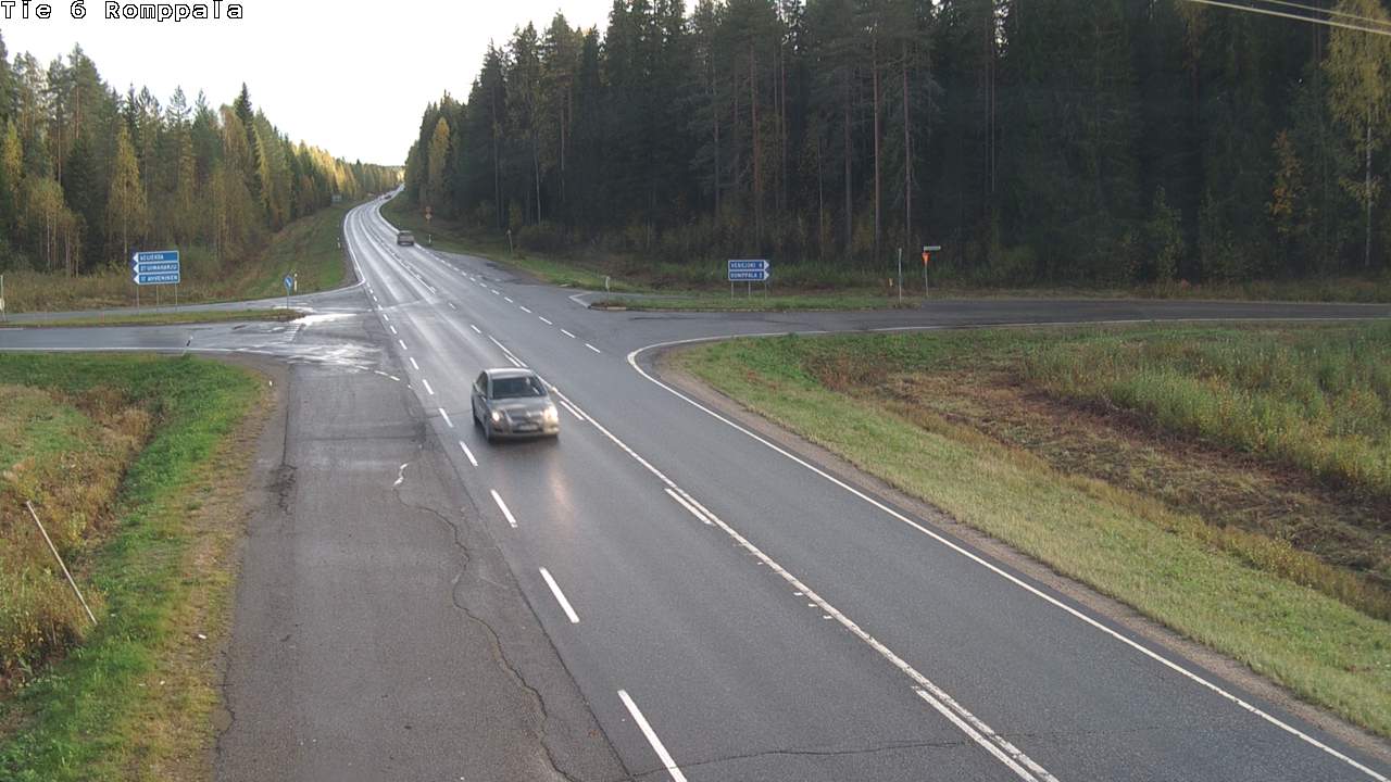 Weather Camera Image Road 6 Kontiolahti, Romppala, Kontiolahti, Pohjois-Karjala