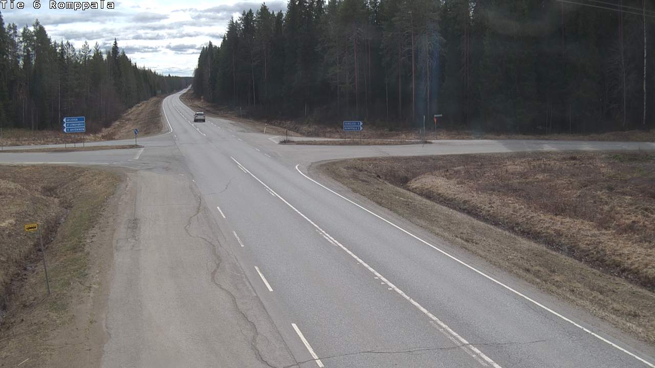 Weather Camera Image Road 6 Kontiolahti, Romppala, Kontiolahti, Pohjois-Karjala