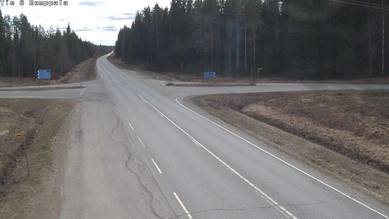 Weather Camera Image Road 6 Kontiolahti, Romppala, Kontiolahti, Pohjois-Karjala