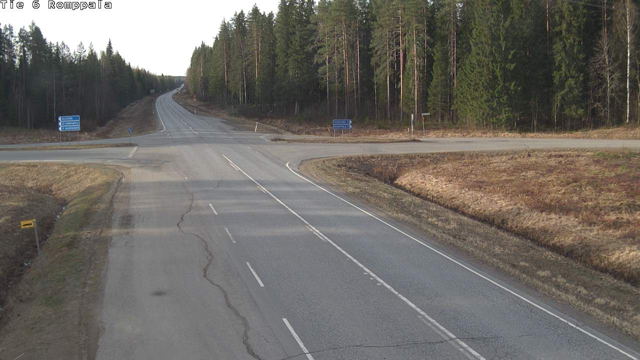 Weather Camera Image Road 6 Kontiolahti, Romppala, Kontiolahti, Pohjois-Karjala