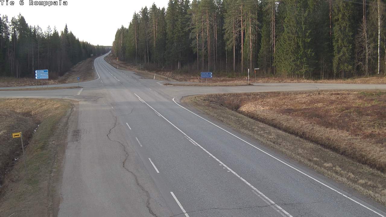 Weather Camera Image Road 6 Kontiolahti, Romppala, Kontiolahti, Pohjois-Karjala
