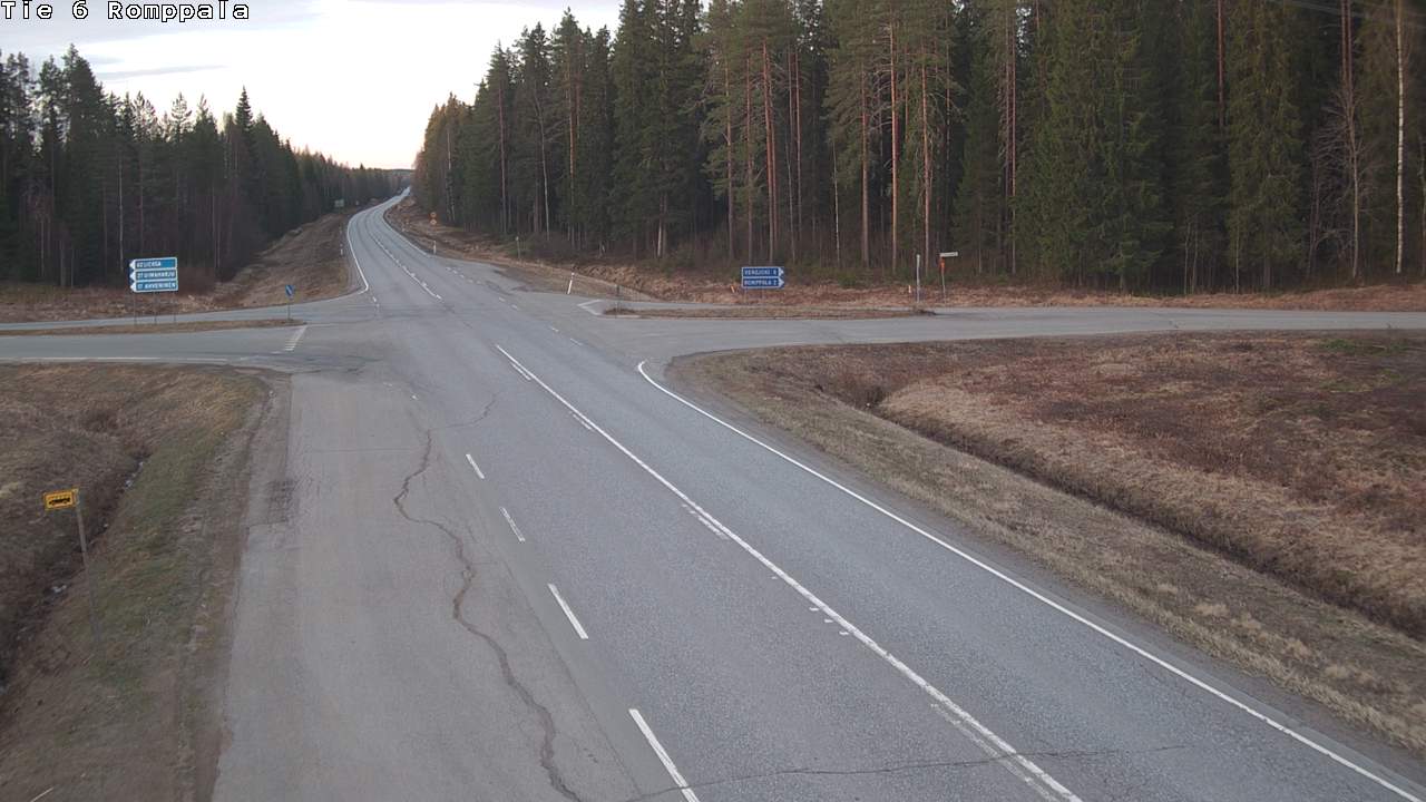 Weather Camera Image Road 6 Kontiolahti, Romppala, Kontiolahti, Pohjois-Karjala