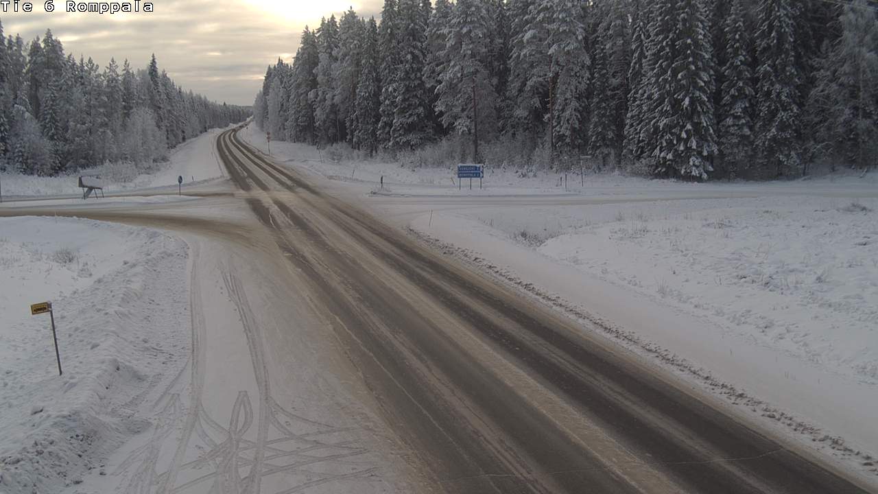 Weather Camera Image Road 6 Kontiolahti, Romppala, Kontiolahti, Pohjois-Karjala