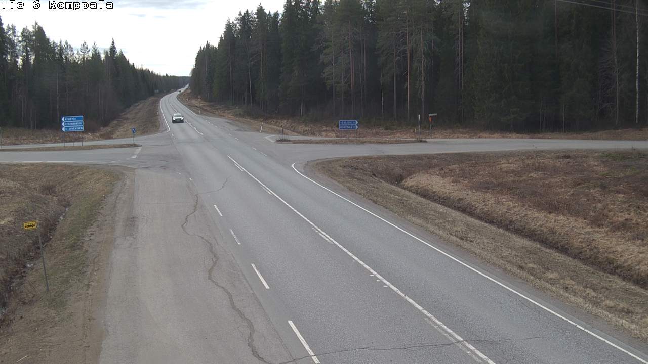 Weather Camera Image Road 6 Kontiolahti, Romppala, Kontiolahti, Pohjois-Karjala