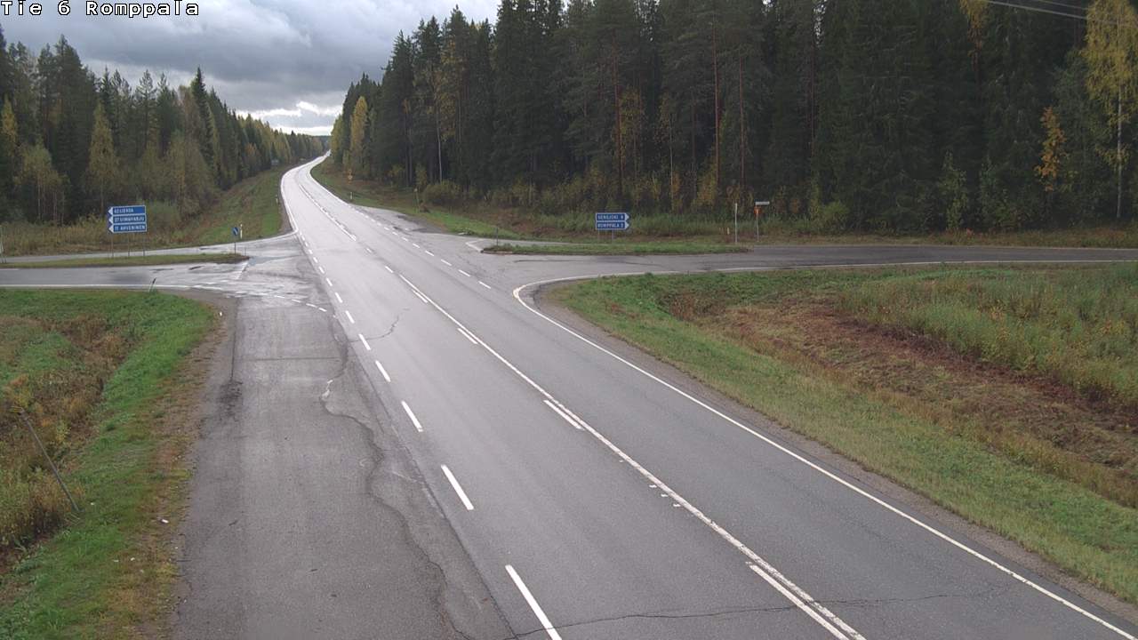 Weather Camera Image Road 6 Kontiolahti, Romppala, Kontiolahti, Pohjois-Karjala
