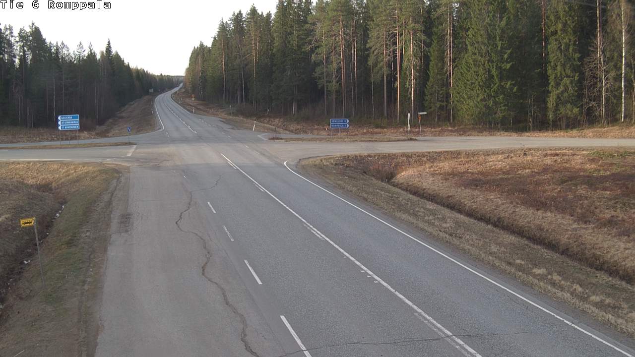 Weather Camera Image Road 6 Kontiolahti, Romppala, Kontiolahti, Pohjois-Karjala