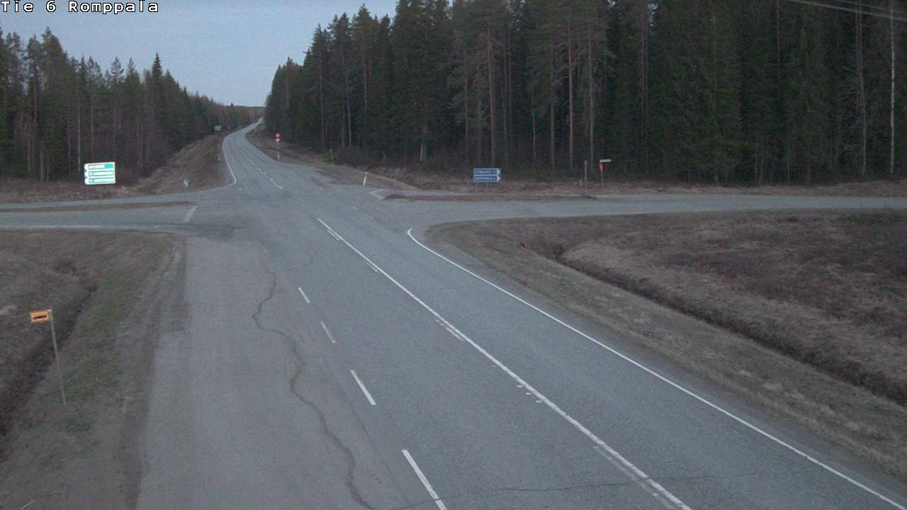 Weather Camera Image Road 6 Kontiolahti, Romppala, Kontiolahti, Pohjois-Karjala