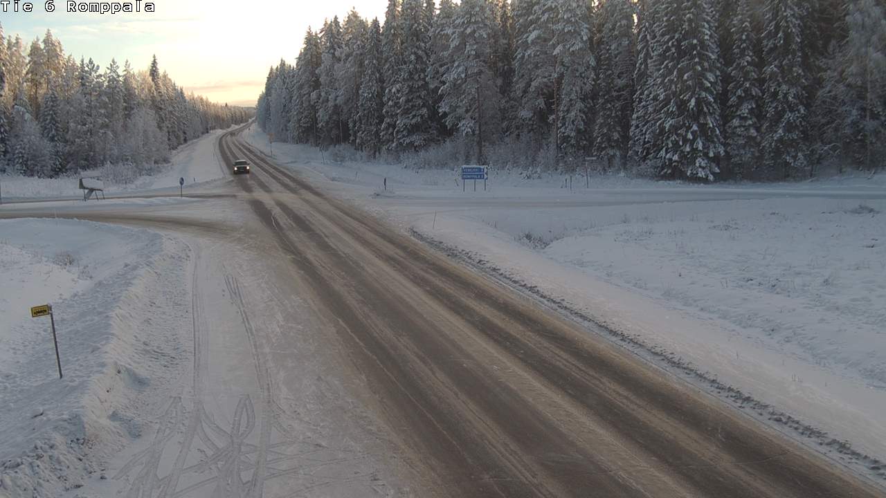 Weather Camera Image Väg 6 Kontiolax, Romppala, Kontiolahti, Pohjois-Karjala