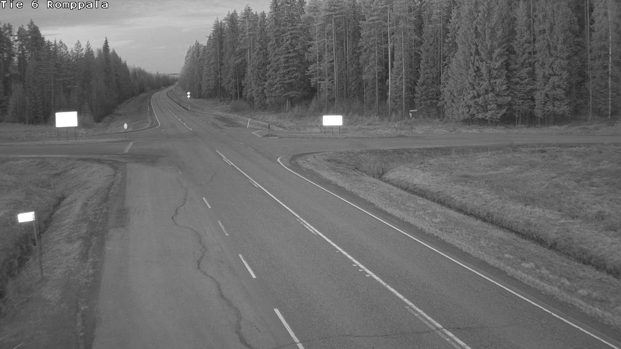 Weather Camera Image Road 6 Kontiolahti, Romppala, Kontiolahti, Pohjois-Karjala
