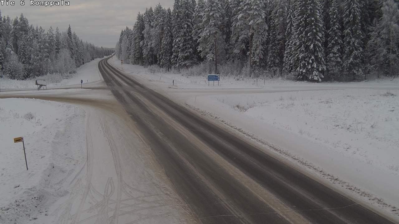 Weather Camera Image Road 6 Kontiolahti, Romppala, Kontiolahti, Pohjois-Karjala