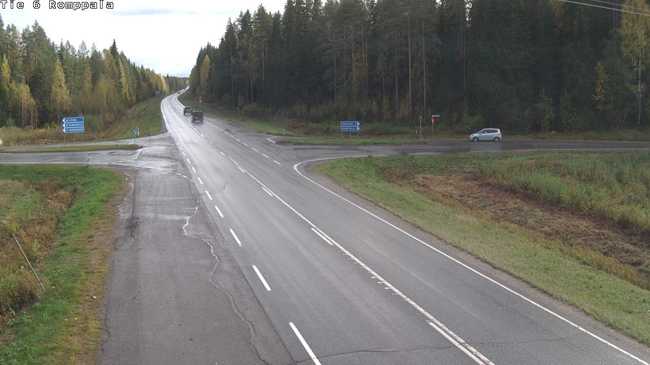 Weather Camera Image Road 6 Kontiolahti, Romppala, Kontiolahti, Pohjois-Karjala