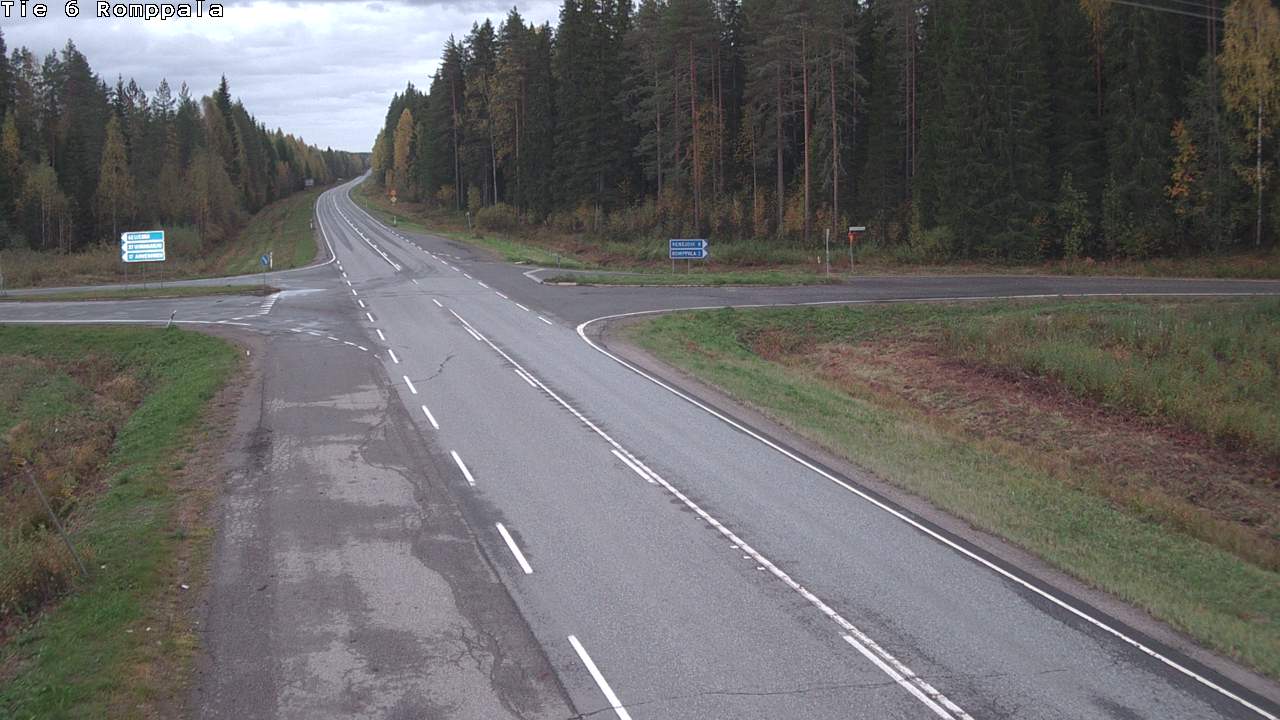 Weather Camera Image Road 6 Kontiolahti, Romppala, Kontiolahti, Pohjois-Karjala