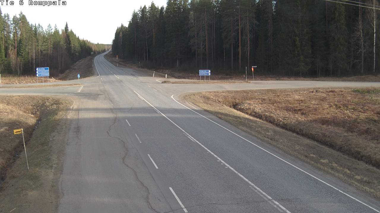 Weather Camera Image Road 6 Kontiolahti, Romppala, Kontiolahti, Pohjois-Karjala