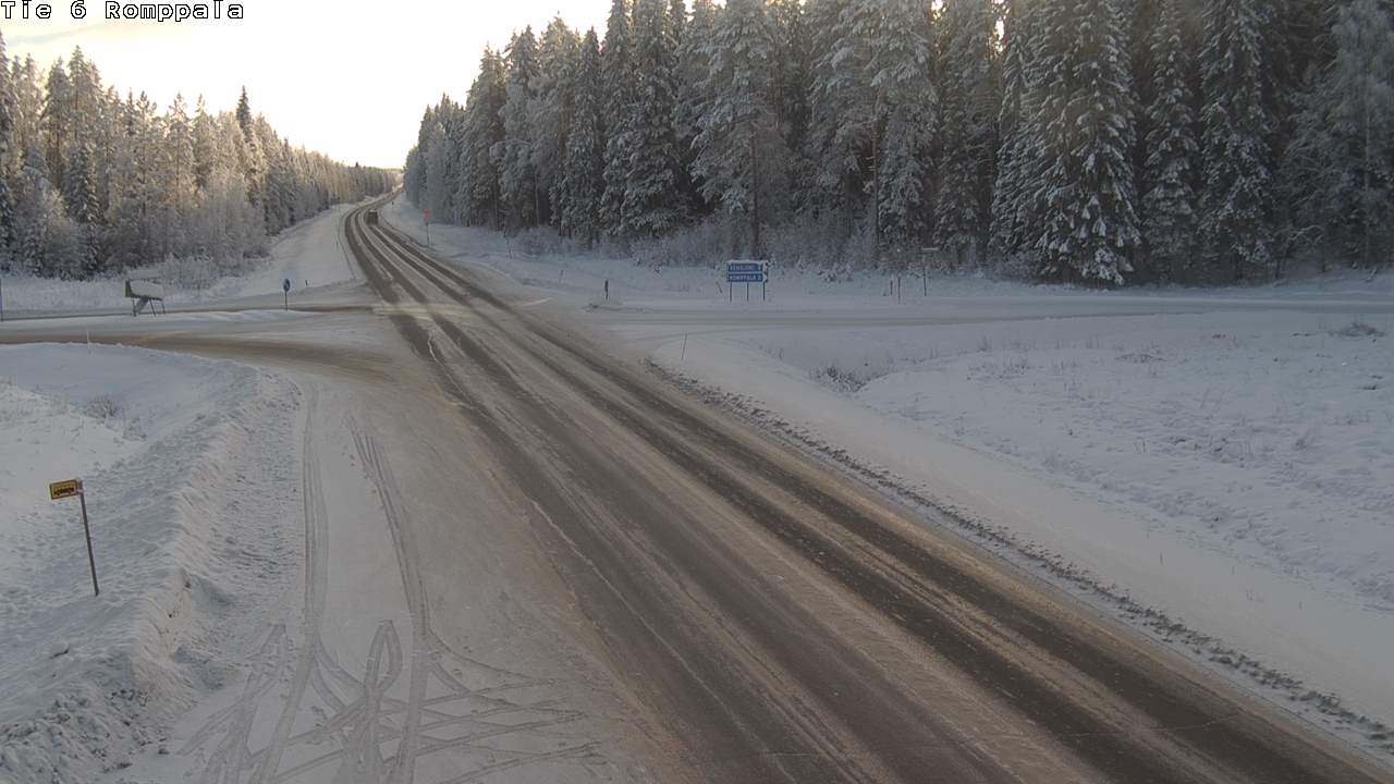 Weather Camera Image Väg 6 Kontiolax, Romppala, Kontiolahti, Pohjois-Karjala