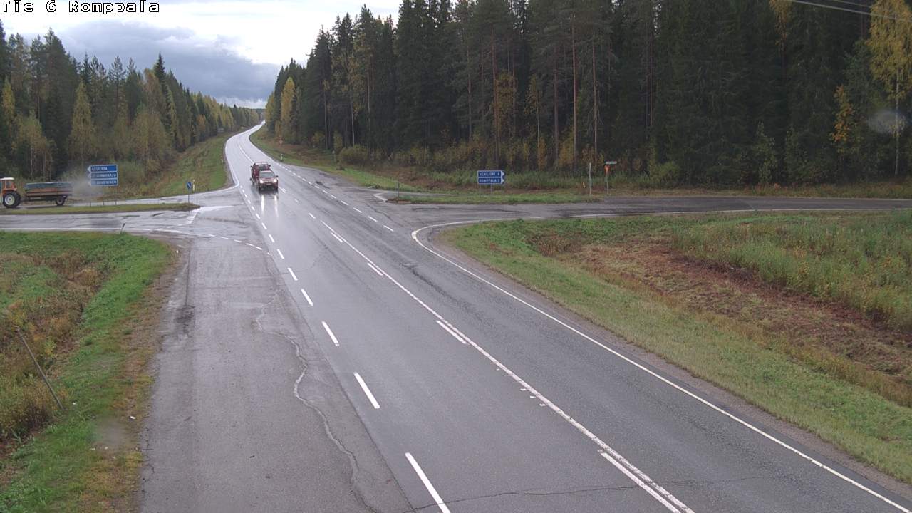 Weather Camera Image Road 6 Kontiolahti, Romppala, Kontiolahti, Pohjois-Karjala