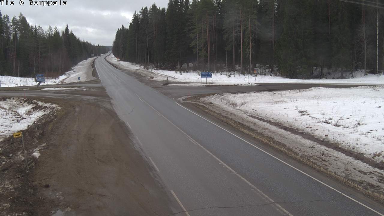 Weather Camera Image Road 6 Kontiolahti, Romppala, Kontiolahti, Pohjois-Karjala