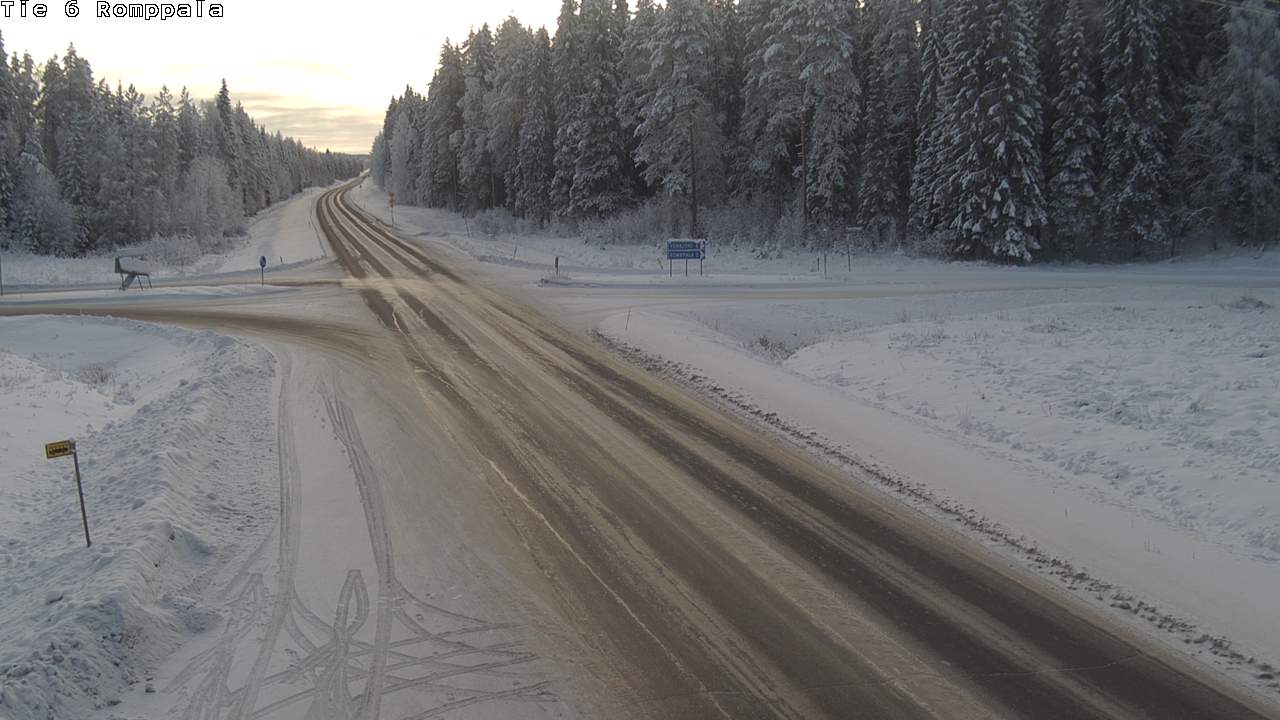 Weather Camera Image Road 6 Kontiolahti, Romppala, Kontiolahti, Pohjois-Karjala