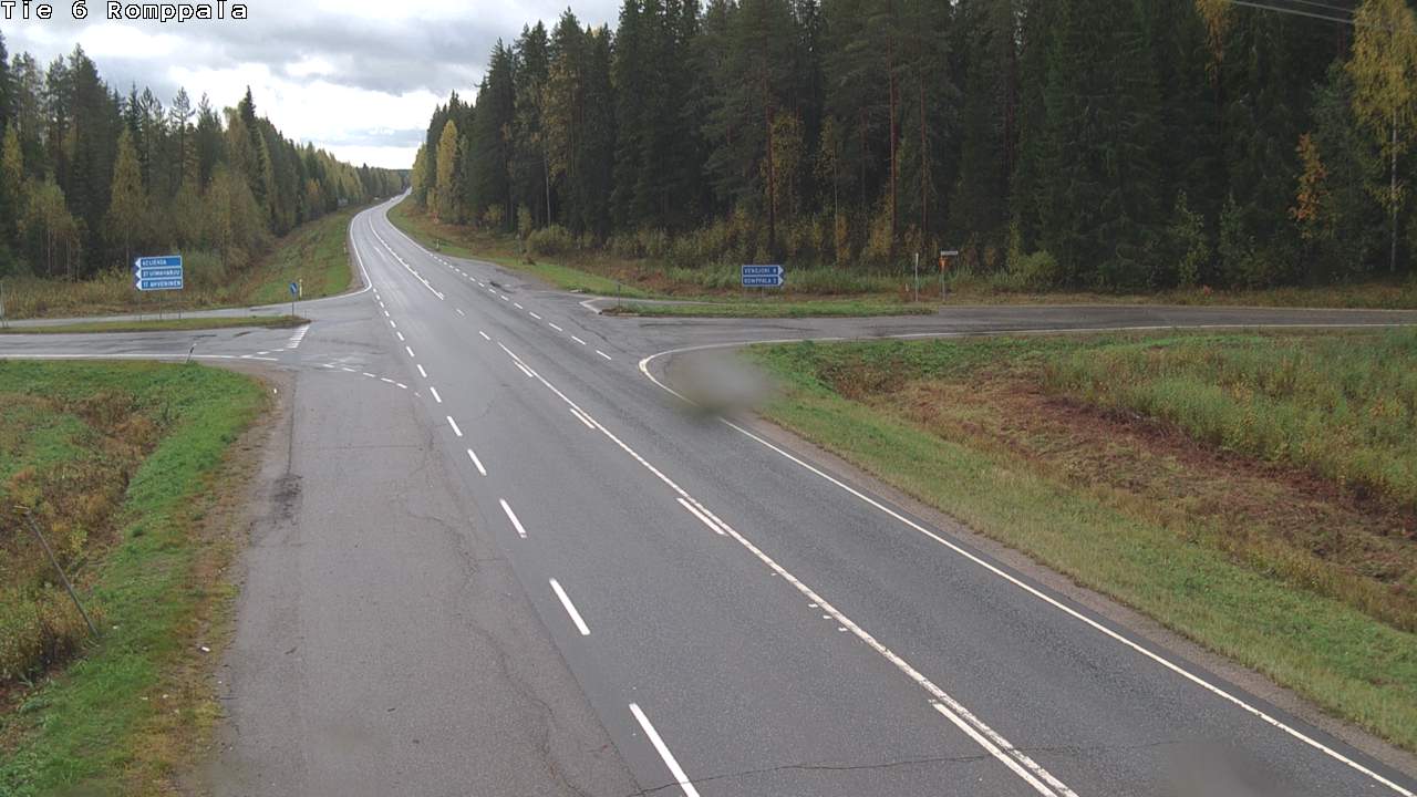 Weather Camera Image Road 6 Kontiolahti, Romppala, Kontiolahti, Pohjois-Karjala