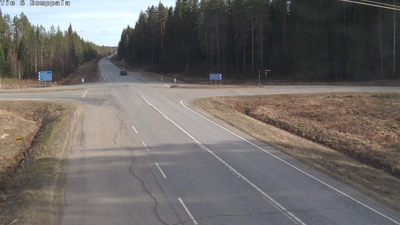Weather Camera Image Road 6 Kontiolahti, Romppala, Kontiolahti, Pohjois-Karjala
