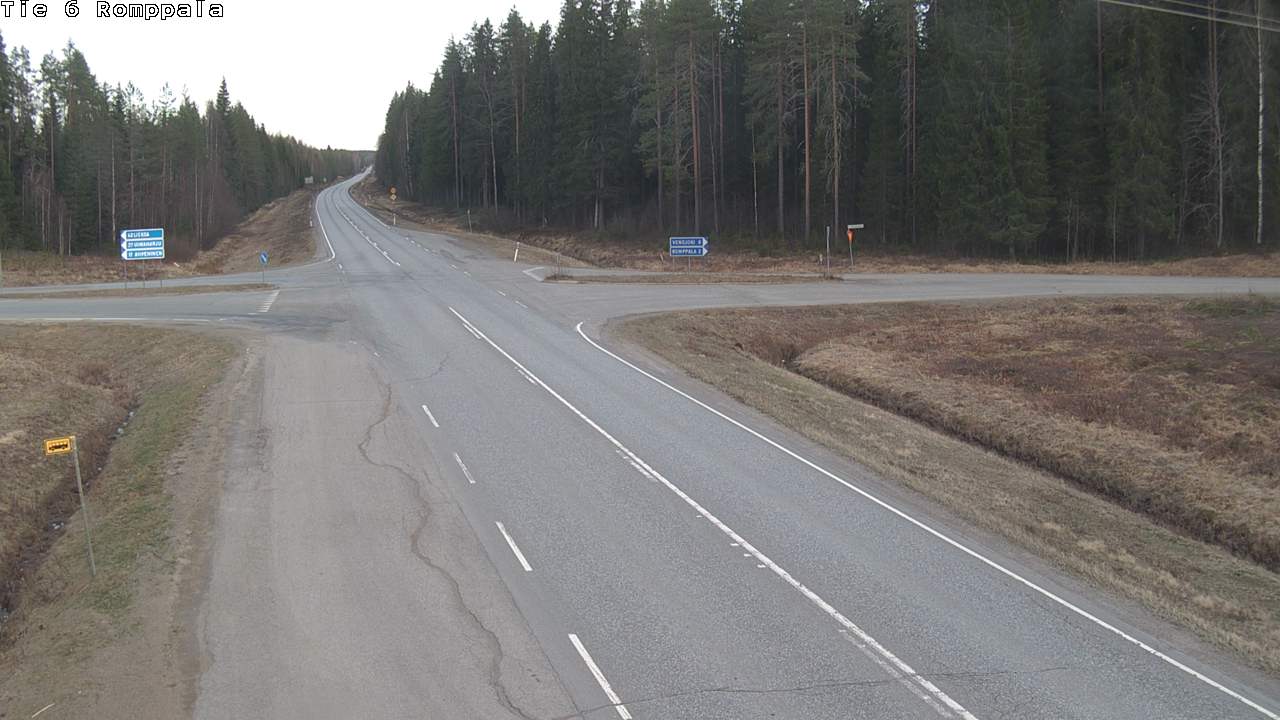 Weather Camera Image Road 6 Kontiolahti, Romppala, Kontiolahti, Pohjois-Karjala